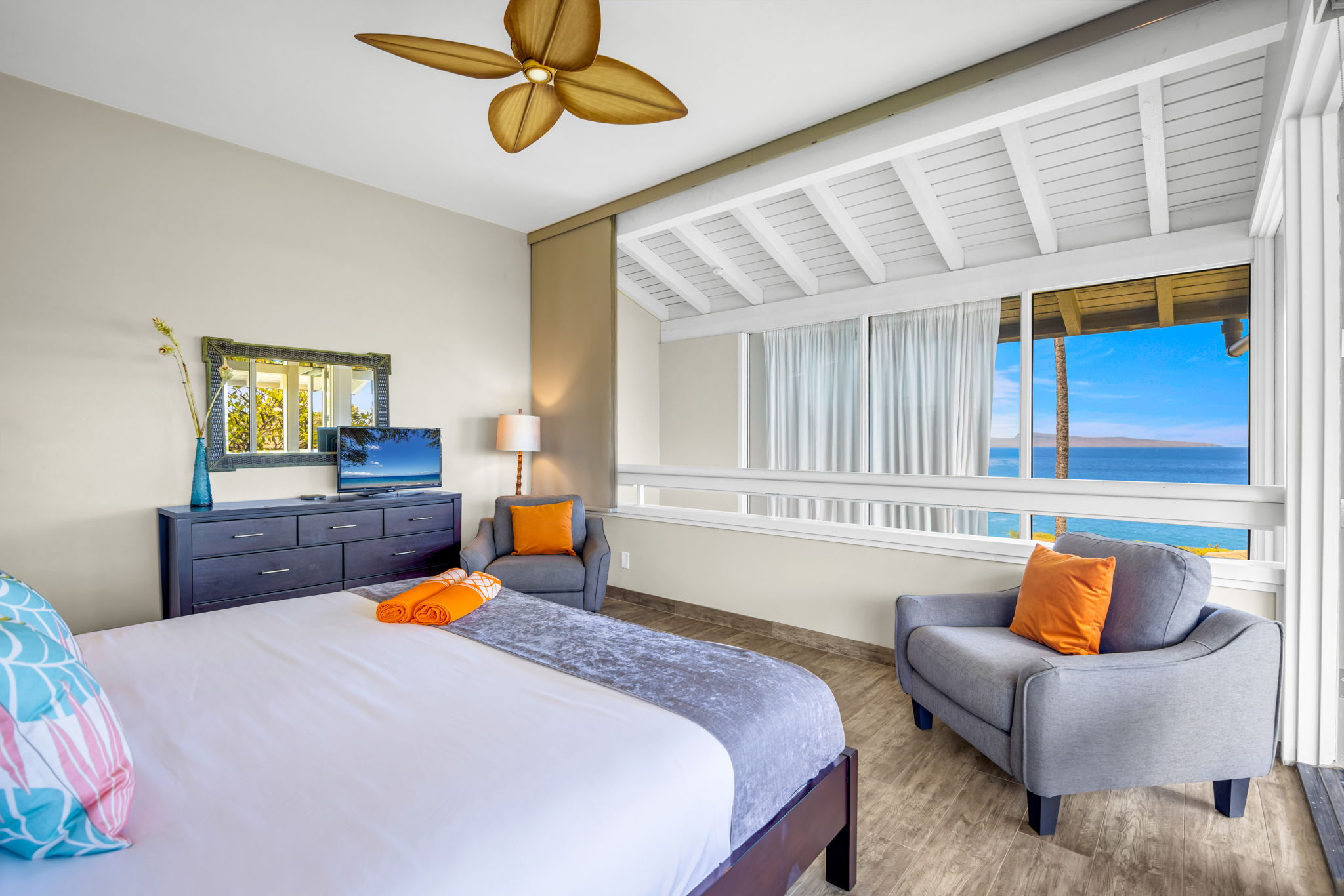 Wake up to ocean views and natural light. 