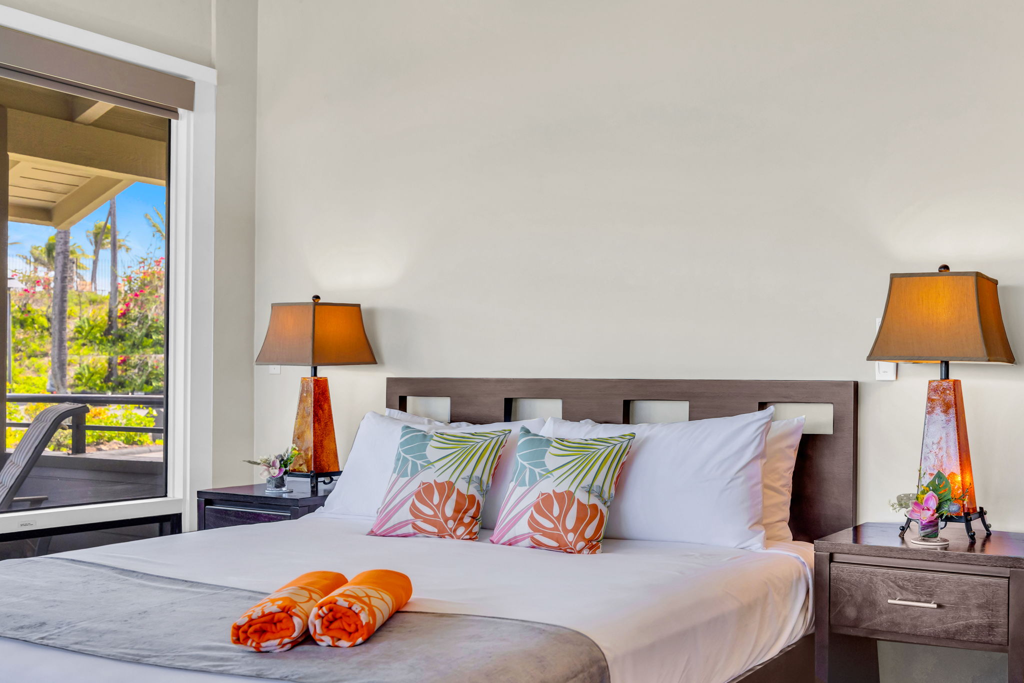 Cozy up in bed to refresh for adventures. 