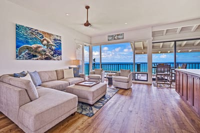 Board games, belly laughs, and beach views—this room is made for memory-making and lazy lounging