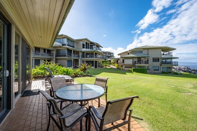 Begin your day with coffee on the lanai, where ocean air, swaying palms, and wide-open skies set the perfect mood KBV-28G2