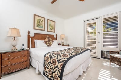 This master bedroom blends island charm and modern elegance, offering a calming retreat from everyday life KBV-28G2