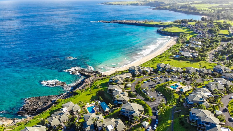 Birds eye view of the world famous Kapalua Bay Villas! KBV-30G2
