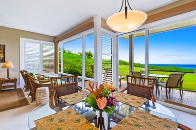Soak in coastal light and tropical charm with every bite at your oceanview table
