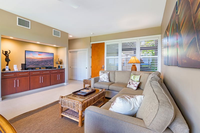 Whether it's morning coffee or movie night, this living room invites you to stay a little longer KBV-30G2