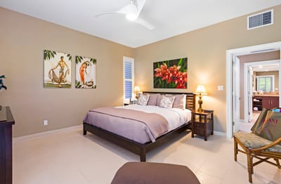 Classic tropical charm and restful vibes define this beautifully appointed guest retreat