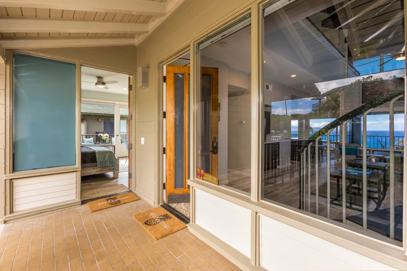 A charming and quiet walkway welcomes you home after beach days and ocean breezes. Relax—you're here