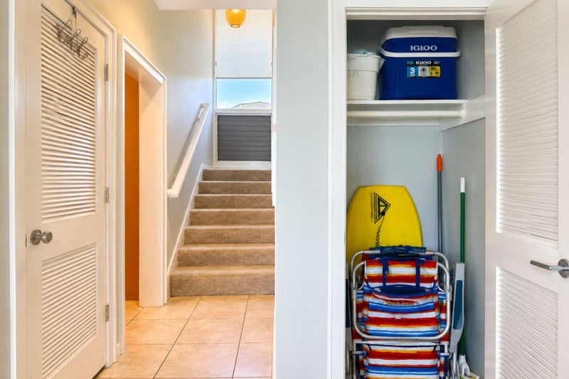 outings, conveniently stored inside for easy access before heading out.