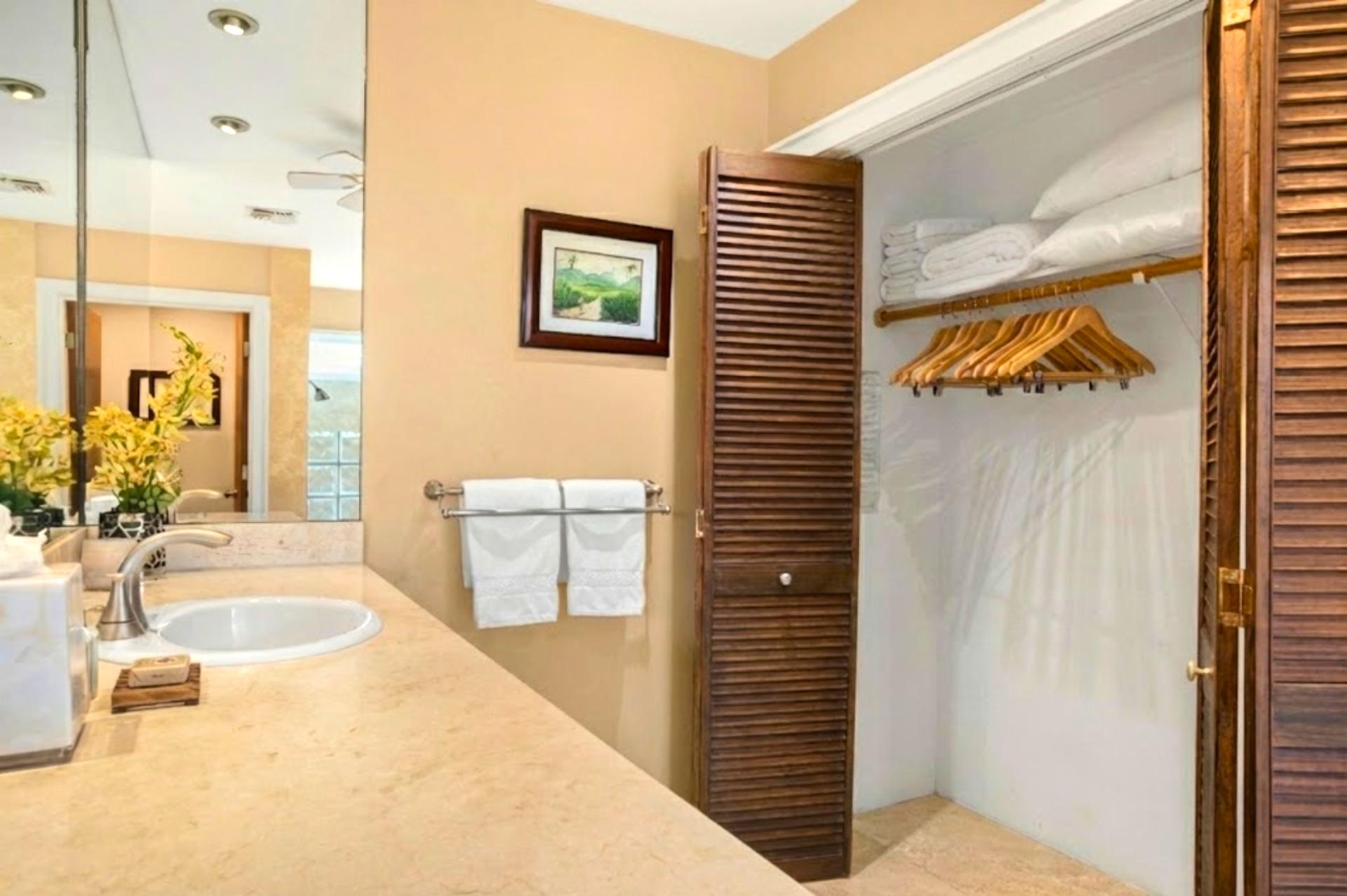 Plenty of space to unpack, unwind, and enjoy your vacation. 