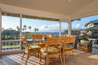 Airy, inviting, and grounded in island warmth, this lanai space invites lingering moments from dawn to dusk