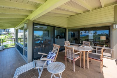 From the comfort of your lanai, watch cloud shadows dance across distant peaks and turquoise waters