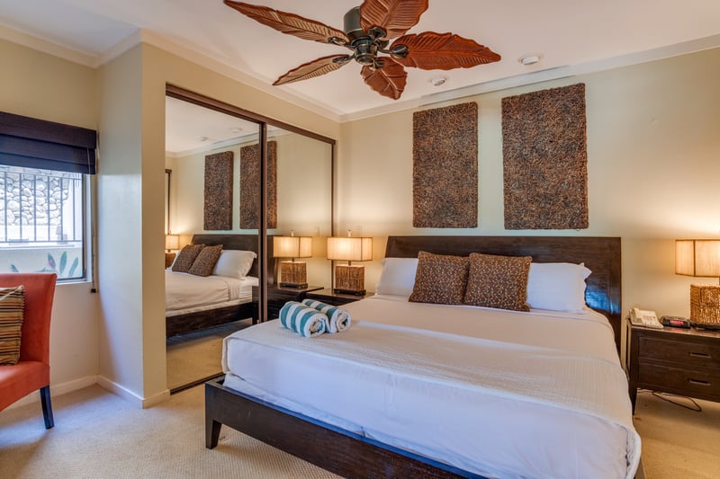 Whether curling up with a book or waking to golden light, this bedroom becomes your private haven within paradise     KGV-14P3