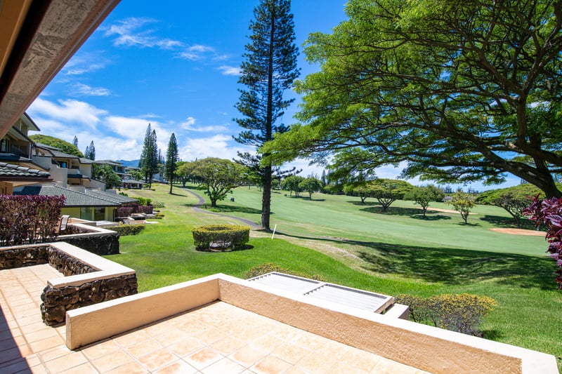 From your lanai, watch the day unfold gently across a canvas of shade, sun, and the hush of a fairway in bloom     KGV-14P3