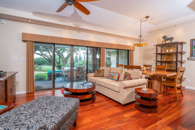 Warm wood floors, cozy textures, and lush garden views—this is where nature meets refined comfort KGV-14P6