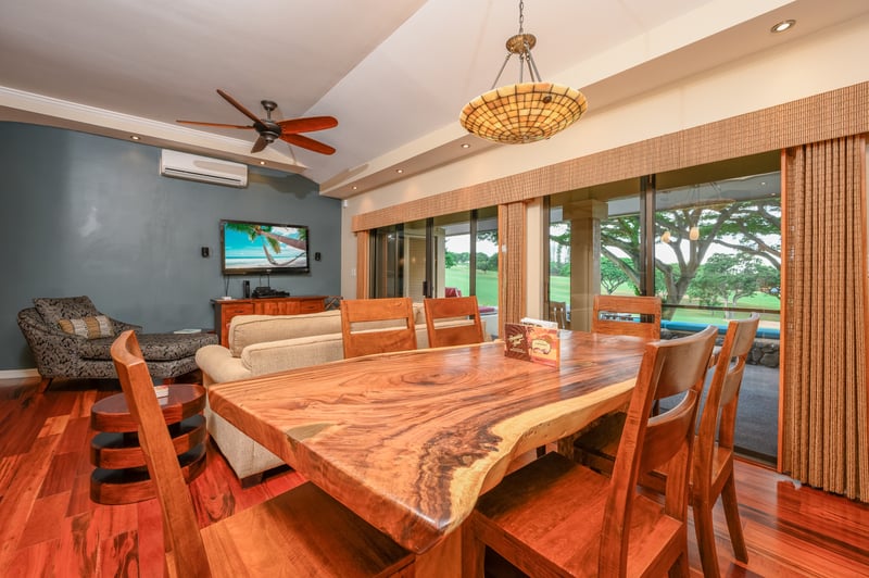 Gather around a stunning live-edge wood table where natural beauty meets cozy charm—perfect for long dinners and even longer conversations KGV-14P6