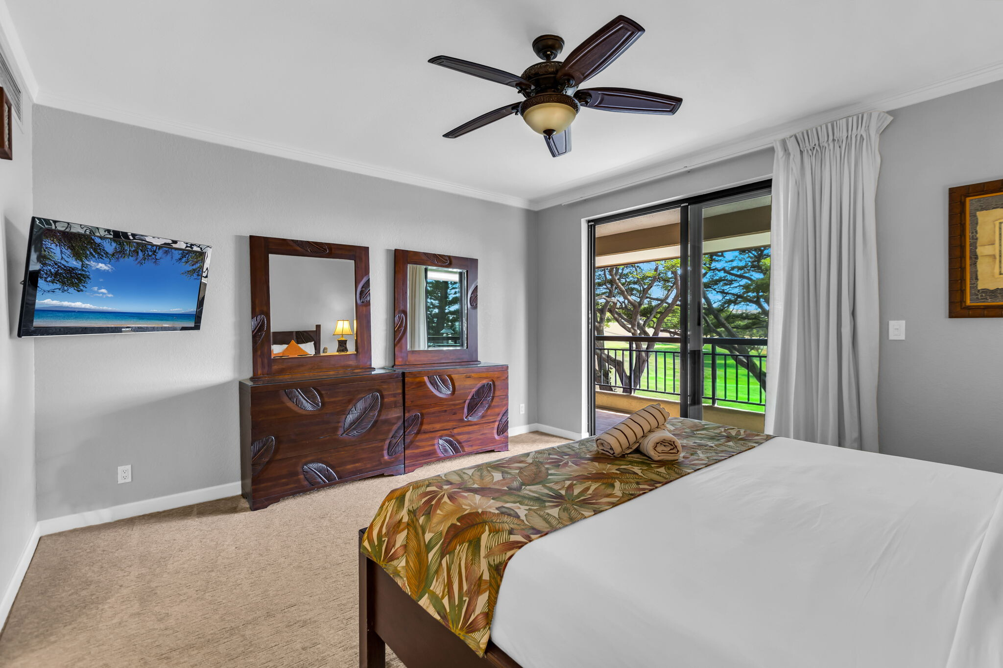 This tranquil primary suite invites deep sleep and easy mornings 