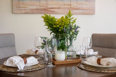 With a vase full of blooms and a table full of joy, every meal here becomes a mini celebration of island calm and connectio KGV-14V3