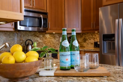 Step in, sip up—our gourmet-ready kitchen welcomes you with thoughtful touches and a dash of island flavor KGV-14V3