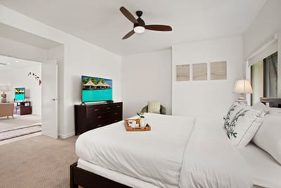 Where the ceiling fan hums a lullaby and the sun peeks in like a curious guest—this room is made for easy, breezy naps KGV-14V3