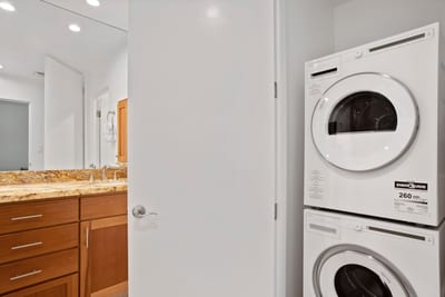 Vacation freedom means less packing and more living—our in-unit laundry makes every day feel like day one KGV-14V3