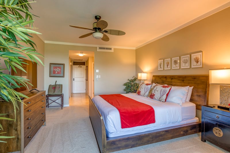 Classic island style with a modern twist — this room is serving aloha with a side of serenity