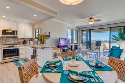 This bright and inviting dining area pairs style with comfort, perfect for everything from romantic dinners to morning coffee KGV-17T5