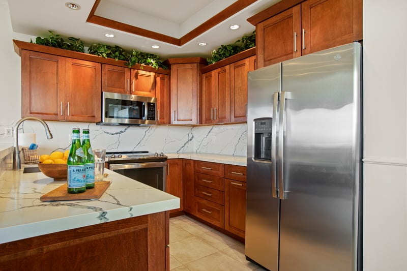Bright, polished, and packed with charm, this kitchen is ready for anything from beachside snacks to full feasts KGV-17V3