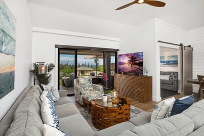 Gather with loved ones in this open-concept living room, where paradise meets comfort and style KGV-19P2