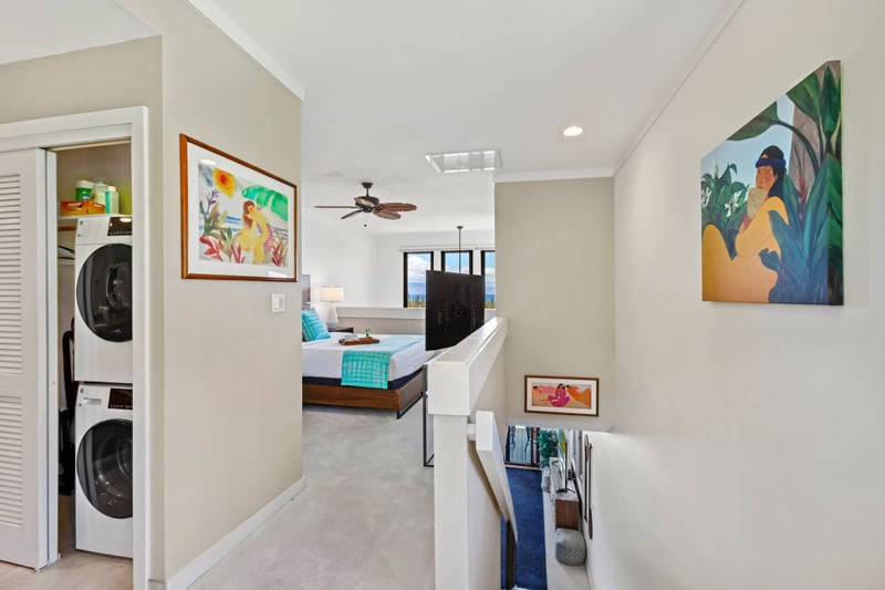 In-unit laundry for convenient vacation living. KGV-20T8