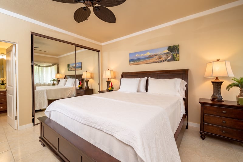 A peaceful palette and thoughtful details make this guest bedroom feel like your own private oasis KGV-21P2