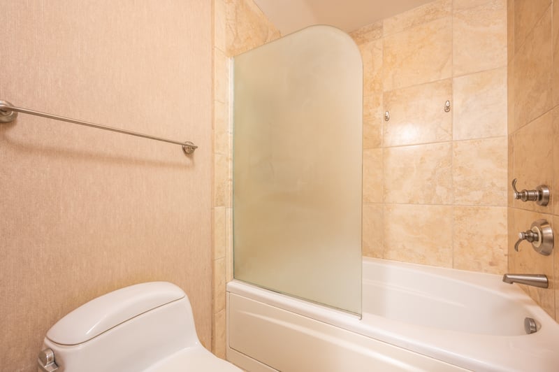 Sink into serenity—this deep soaking tub is the perfect place to let the world melt away in bubbles and quiet comfort