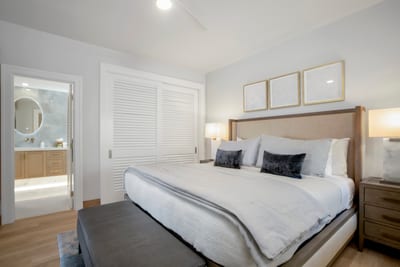 Step into your private haven of calm, where neutral tones, plush pillows, and a hint of magic create the perfect escape