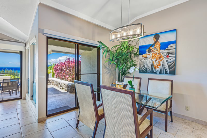 This spacious, light-filled dining area invites you to gather, laugh, and make memories with your crew—right by the ocean breeze