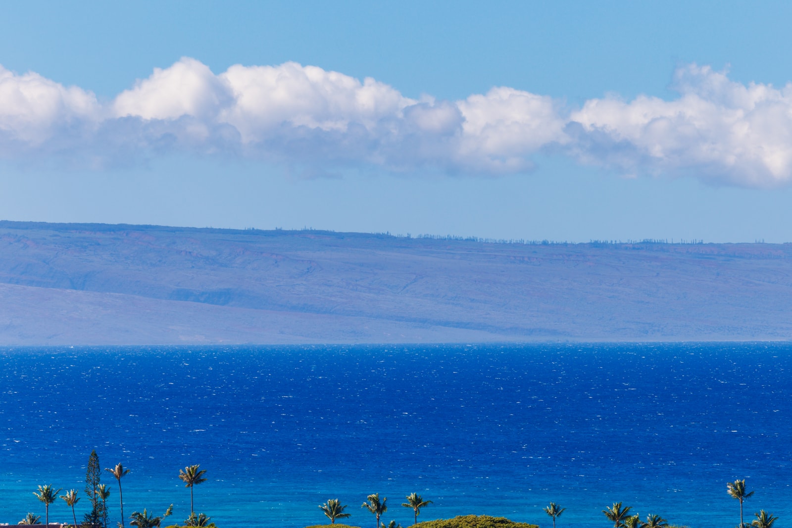 Gaze out over the deep blue Pacific with island contours visible across the channel. KGV-24P7