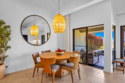 Share meals at the round dining table for six, set just steps from the lanai doors. KGV-24P7