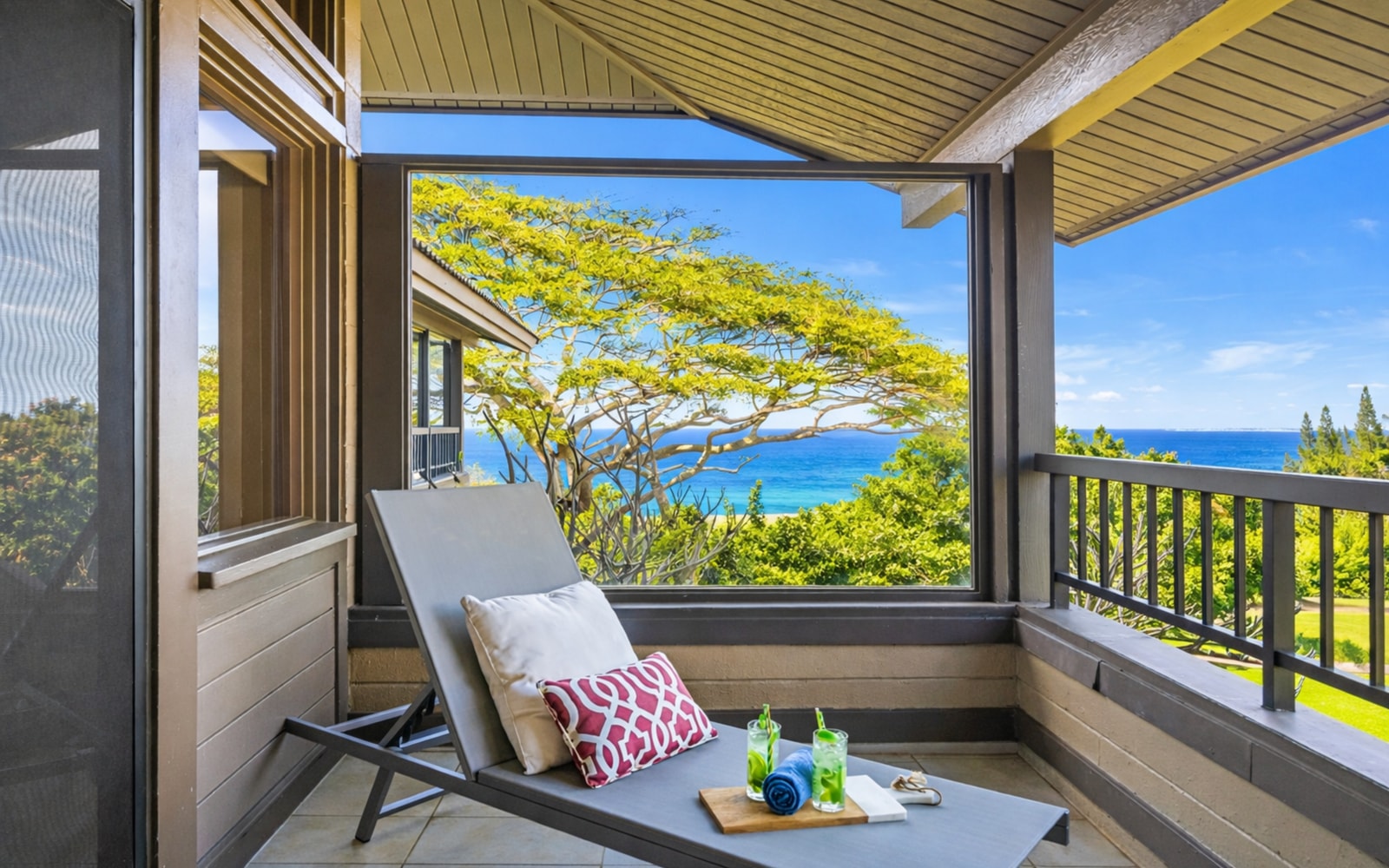 Enjoy peaceful ocean views from your private outdoor space