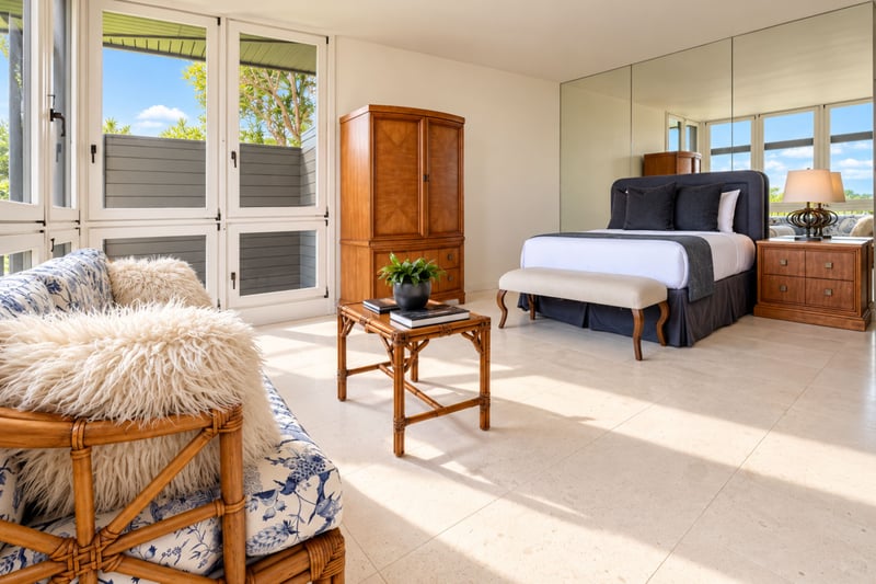 Your spacious Primary Bedroom ishas a luxurious King bed, plenty of storage, and incredible views.