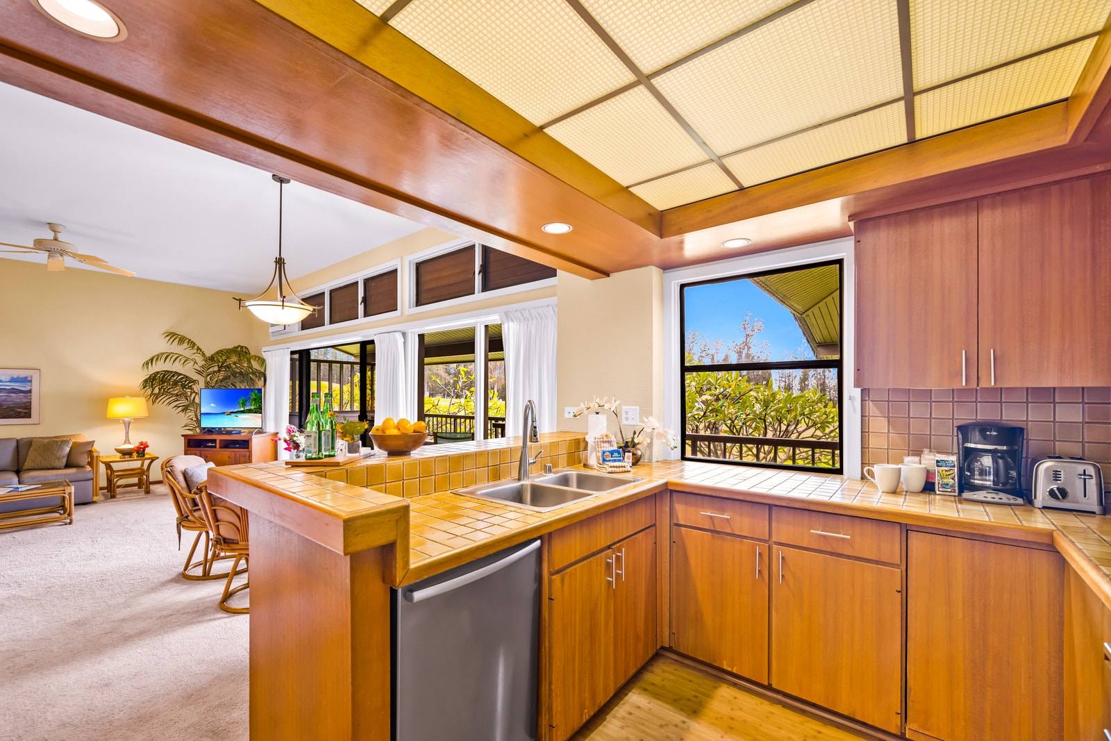 Your kitchen includes bar seating for casual meals and conversation while cooking. KRV-2121