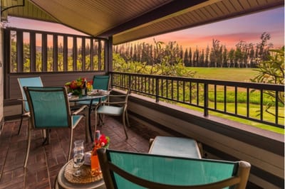 Unwind on your private lanai to watch gorgeous sunsets every night.