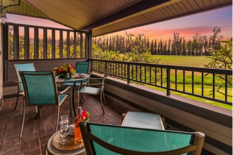 Unwind on your private lanai to watch gorgeous sunsets every night.