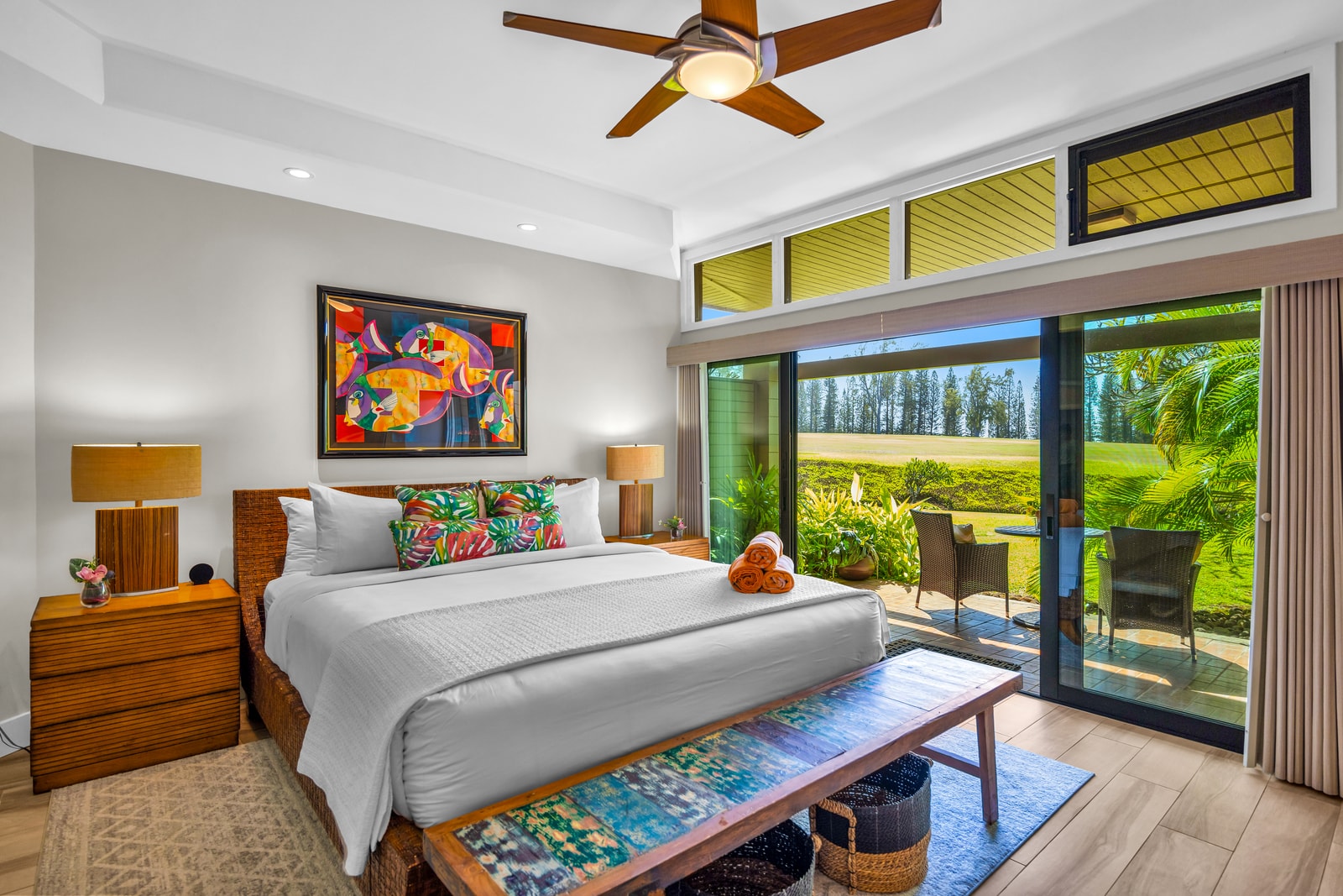 Wake up refreshed in a bright and comfortable bedroom