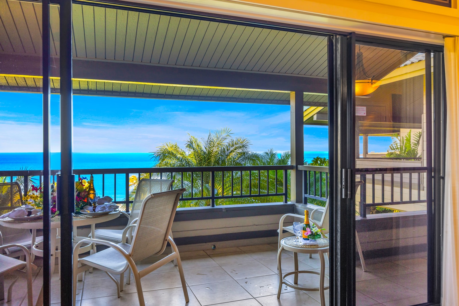 Whether you’re savoring a quiet breakfast or enjoying a drink, your balcony connects you to the island’s rhythm.