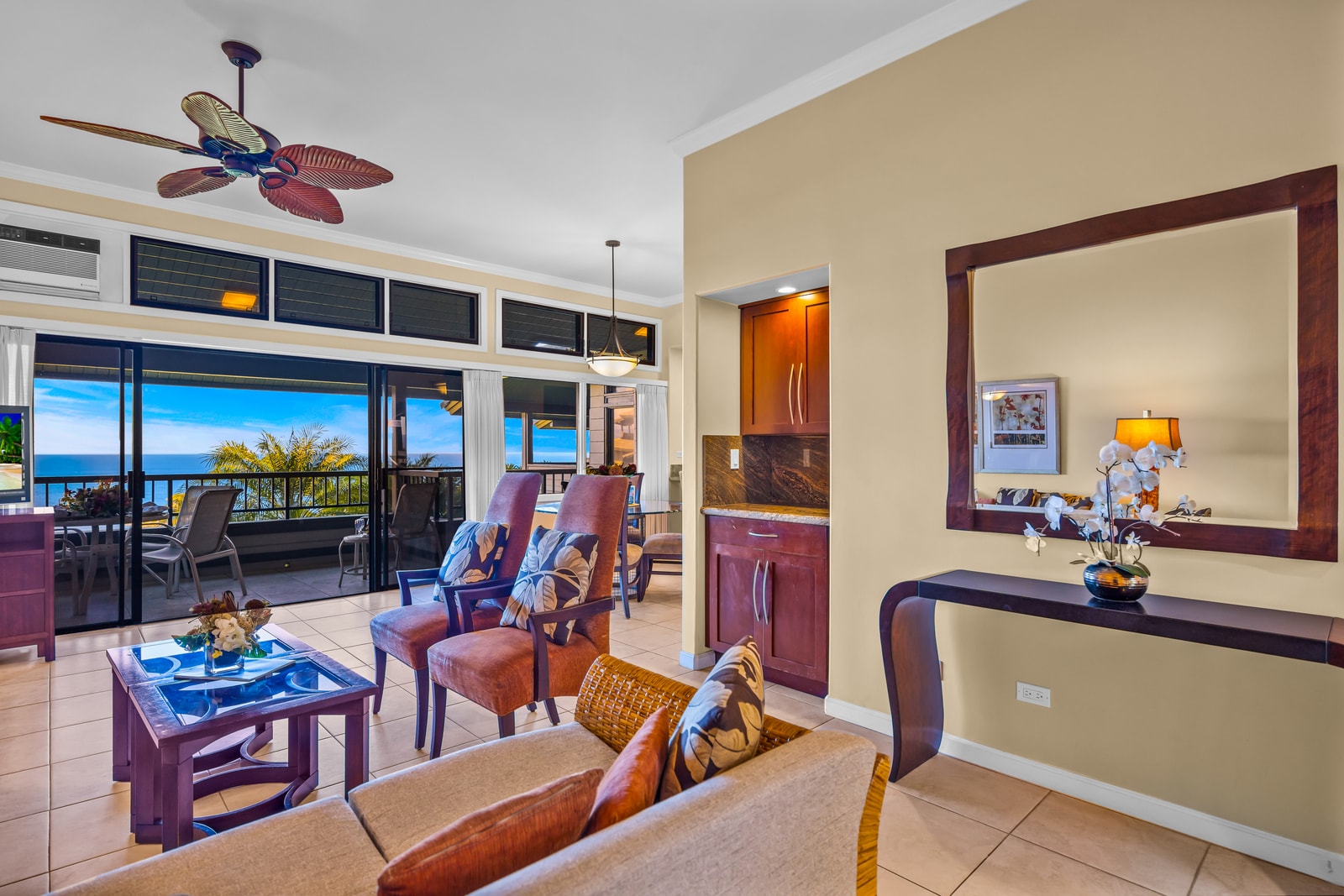 With seating for all and plenty of natural light, your living room is built for breezy downtime.