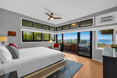 Master bedroom with ocean views KRV-311