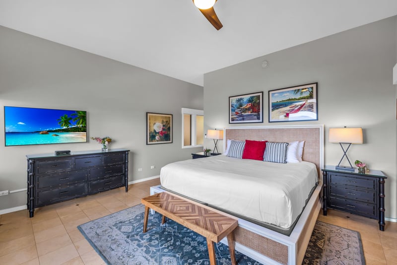 Relax in the spacious and airy primary bedroom KRV-311