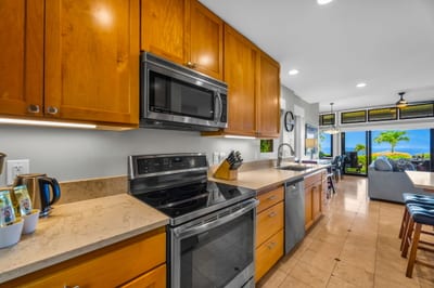 Modern kitchen with stainless appliances KRV-311