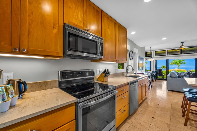 Modern kitchen with stainless appliances KRV-311