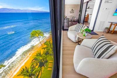 Enjoy a bright, open living space that flows to the view, perfect for streaming a movie between adventures.
