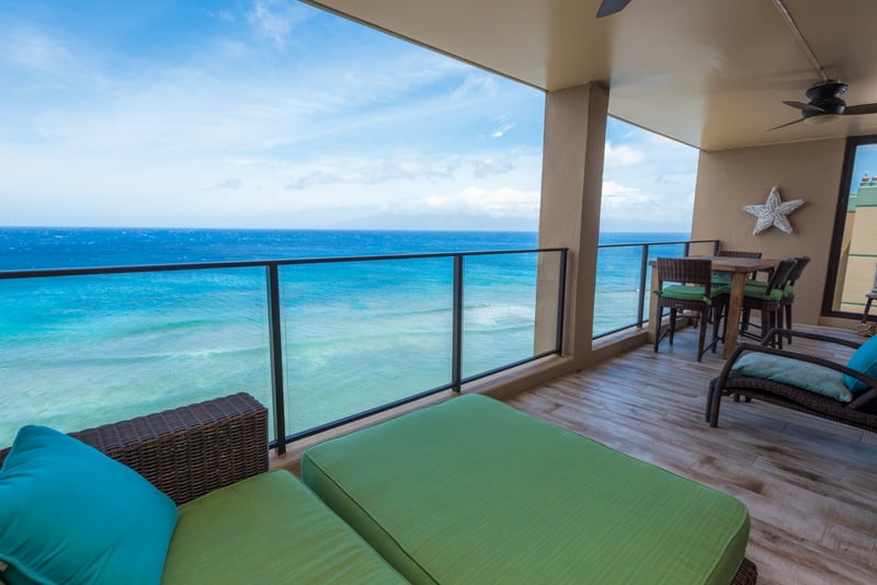 Let the endless blues wrap around you as you sink into this sea-view lanai, where sky, surf, and serenity meet