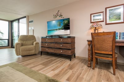 From couch to coastline, this unit offers front-row seats to ocean views and swaying palms that dance at dusk MAH-419