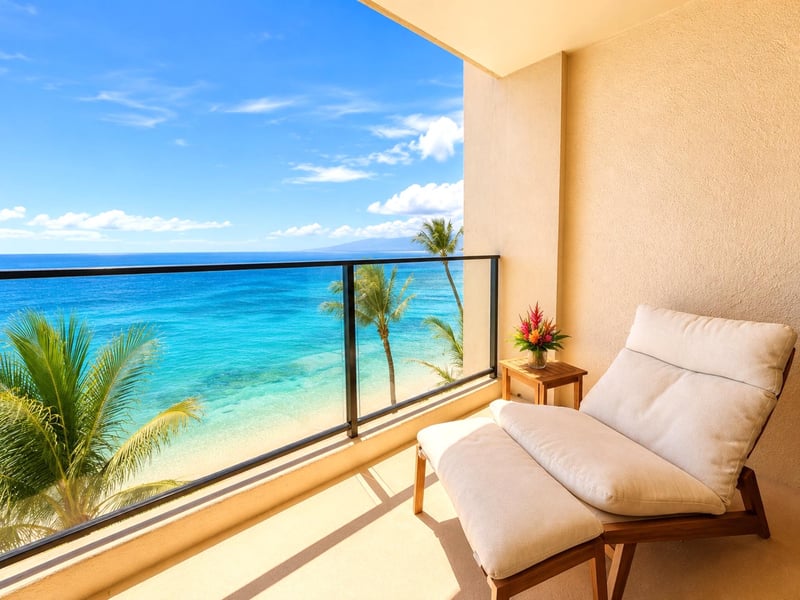 Relax on your private lanai just steps above the shoreline